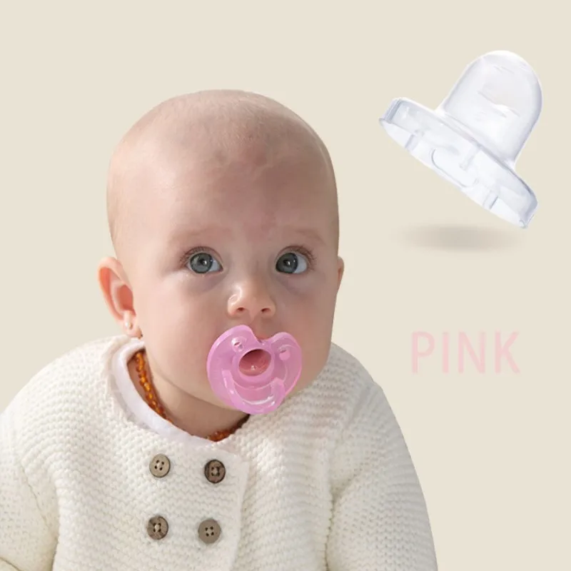 

Newborn Baby Orthodontic Dummy Silicone Pacifier Infant Whole Silicone Teat Nipple Soother Fit For 0-12 Months