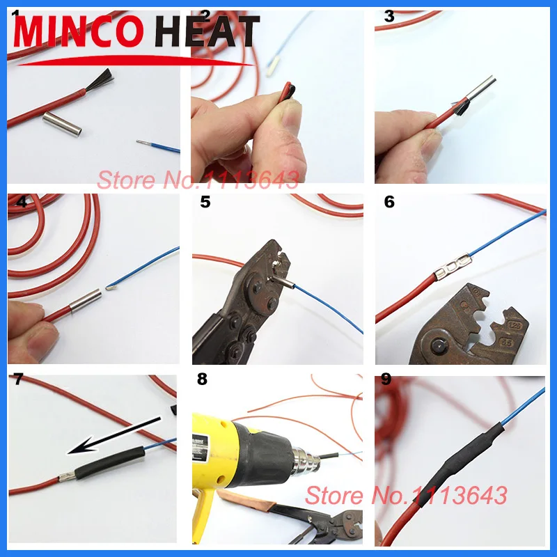 

MINCO HEAT 10 to 100 Meters 12K Floor Warm Heating Cable 33ohm/m Carbon Fiber Heating Wires