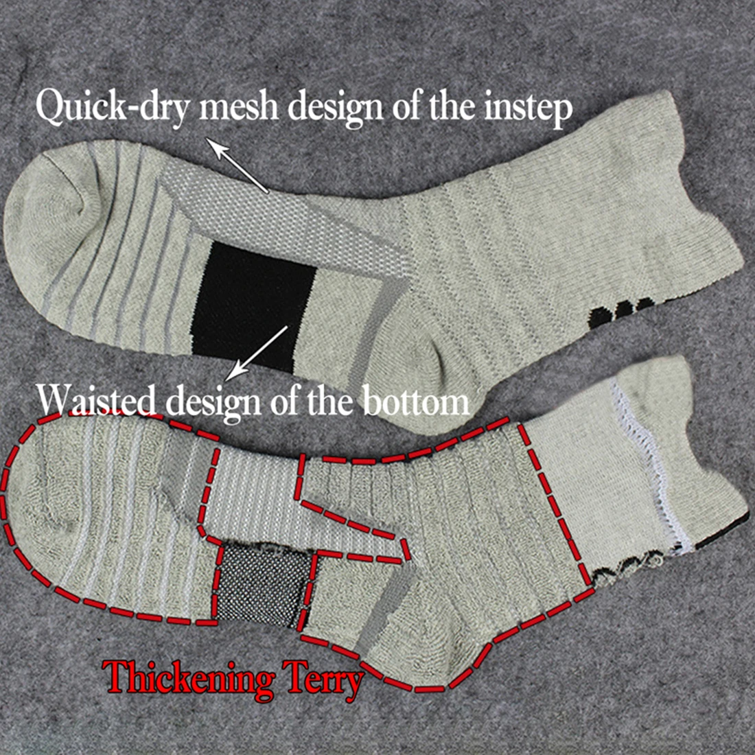 Профессиональные спортивные носки баскетбольные новые велоноски зимние плотные