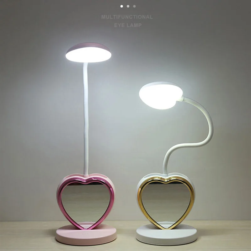 

USB Table Lamp Touch LED Lamp Students Learn To Read Small Night Lamp Desk Lamp With Pen Holder Eye Protection Reading Lamp