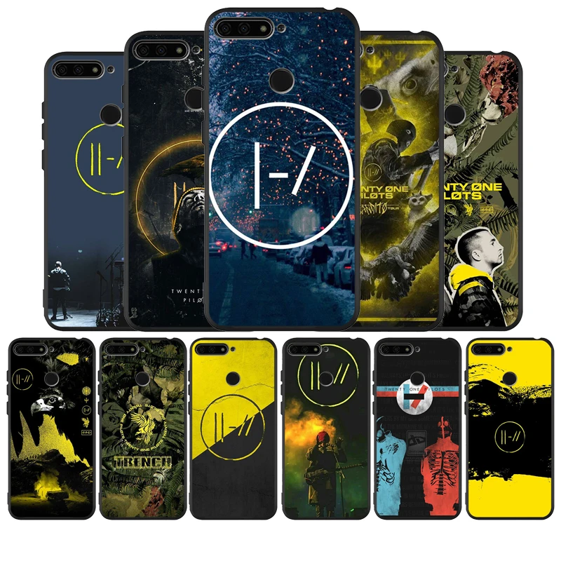 Черный силиконовый чехол Twenty One Pilots для телефона honor 20 Pro 8 8X 9 10 Lite Mate 30
