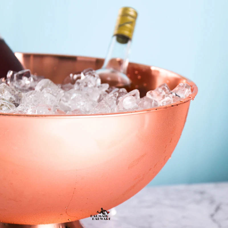 Цельнокроеное платье 13L Нержавеющая сталь ведерко со льдом винный бокал для