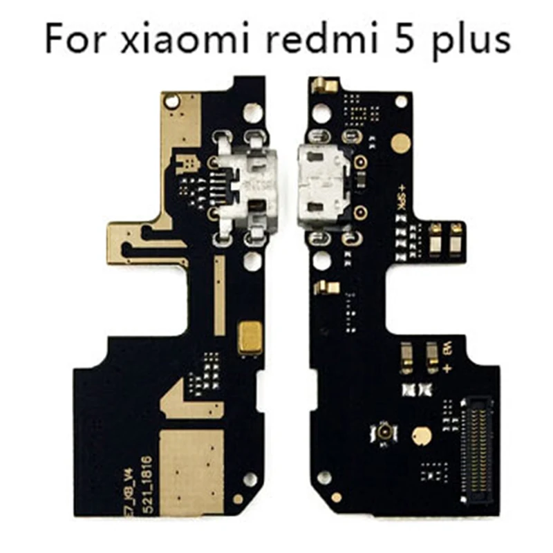 Usb-порт для зарядки плата зарядного устройства гибкий кабель Xiaomi Redmi 5 Plus разъем