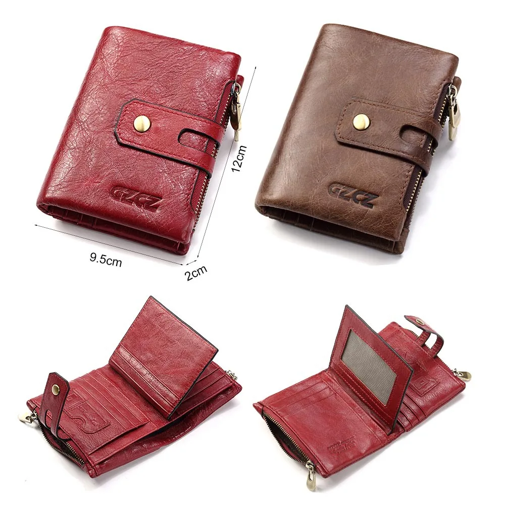 

Fashion Wallet Women Wallets Real Leather Multi Pocket Female Purse Card Holder Pouch Portefeuille Carteira Walet For Women 2021