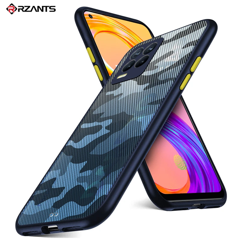 

Rzants For OPPO Realme 8 Realme 8 Pro Case Soft Casing [Camouflage] Ultra Slim Thin Matte Touch Anti fingerprintCover