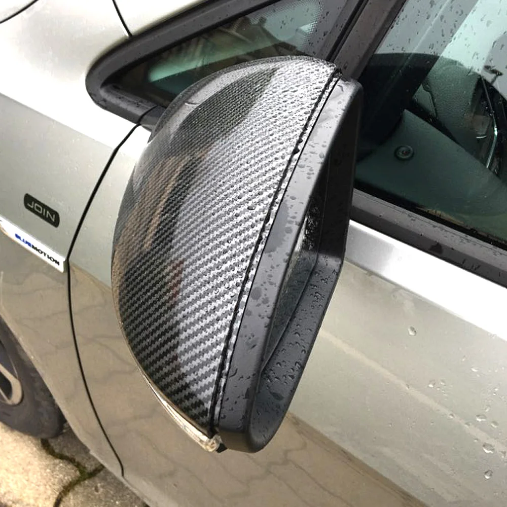 

2PCS Mirror Covers Caps RearView Mirror Case Cover For VW Golf MK7 7.5 GTI 7 7R Carbon Bright Black Cover car accessory