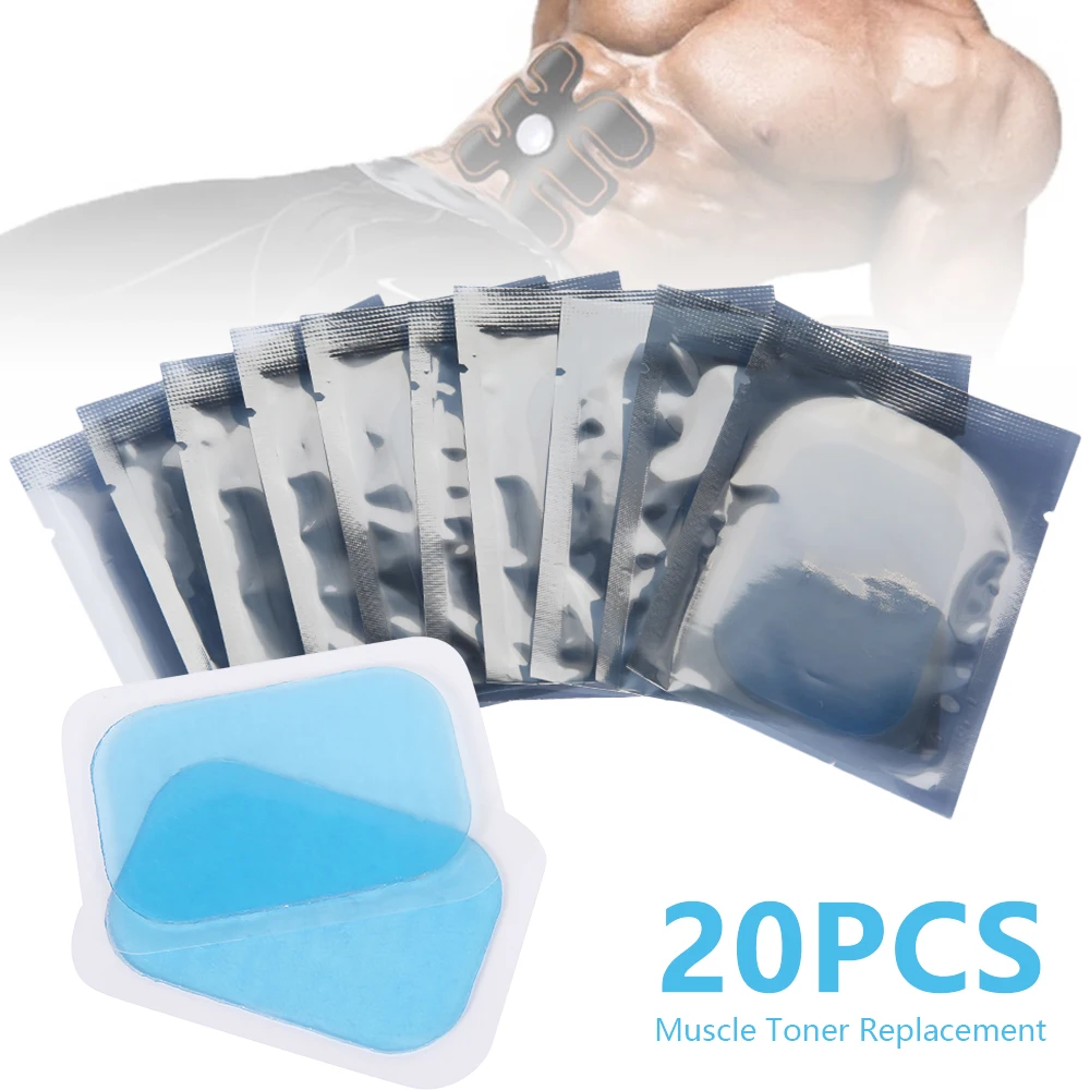 

20PCS Gel Pads for EMS Abdominal ABS Trainer Weight Loss Hip Muscle Stimulator Exerciser Replacement Massager Gel Patch