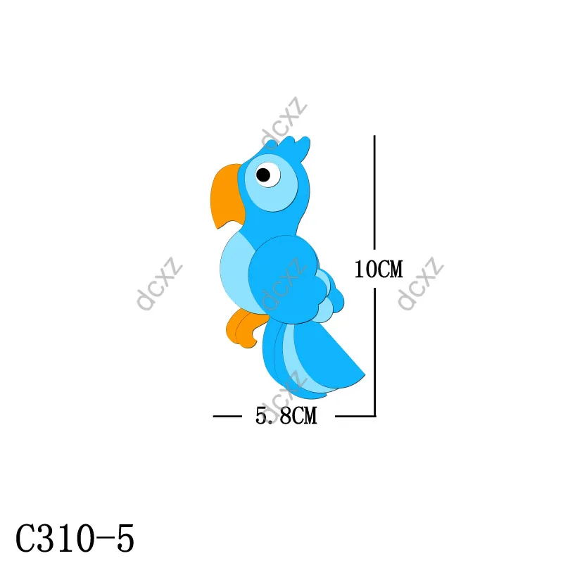 

New parrot Wooden die Scrapbooking C310-5 Cutting Dies Multiple sizes