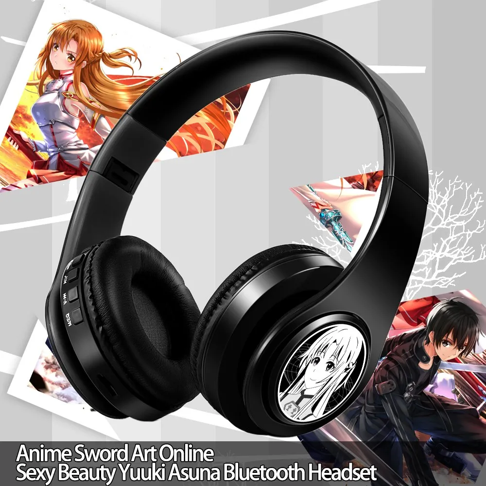 

Аниме наушники Sao Sword Art Online Sexy Beauty Yuuki Asuna Беспроводная Bluetooth гарнитура с креплением на голову