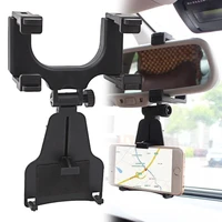 car phone holder rearview mirror mount stand bracket for iphone 12 gps seat smartphone car phone holder stand adjustable support