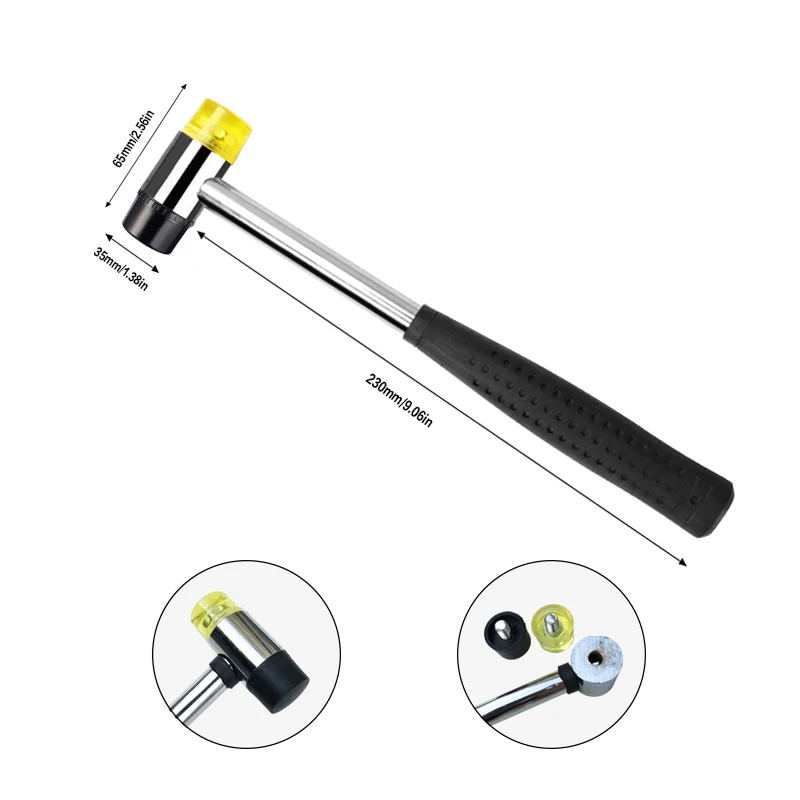 Инструменты для ремонта вмятин на автомобиле Kit резиновый молоток вкладки