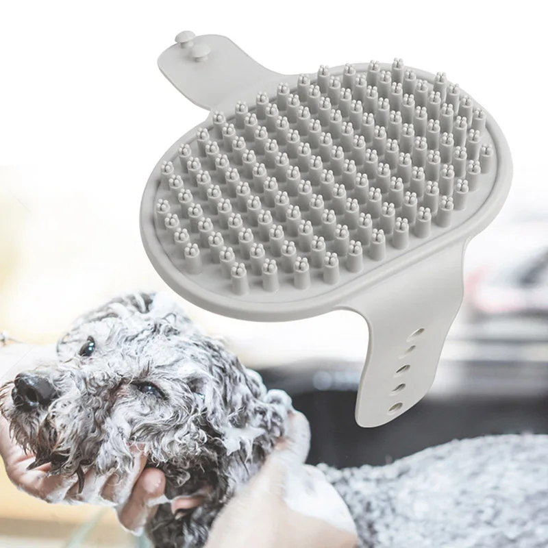 

Dog Cat Bath Brush Pet Comb Rubber Glove Hair Fur Grooming Massaging Massage Glove Pet Shower Dog Brushes Drop Shipping