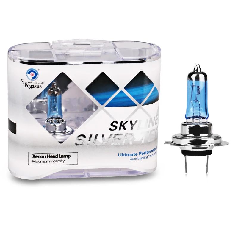 

1 Pair 12V 100W H7 Lamp Super White 4300K Dark Blue Retail Package Car HeadLight Auto Replacement Bulb