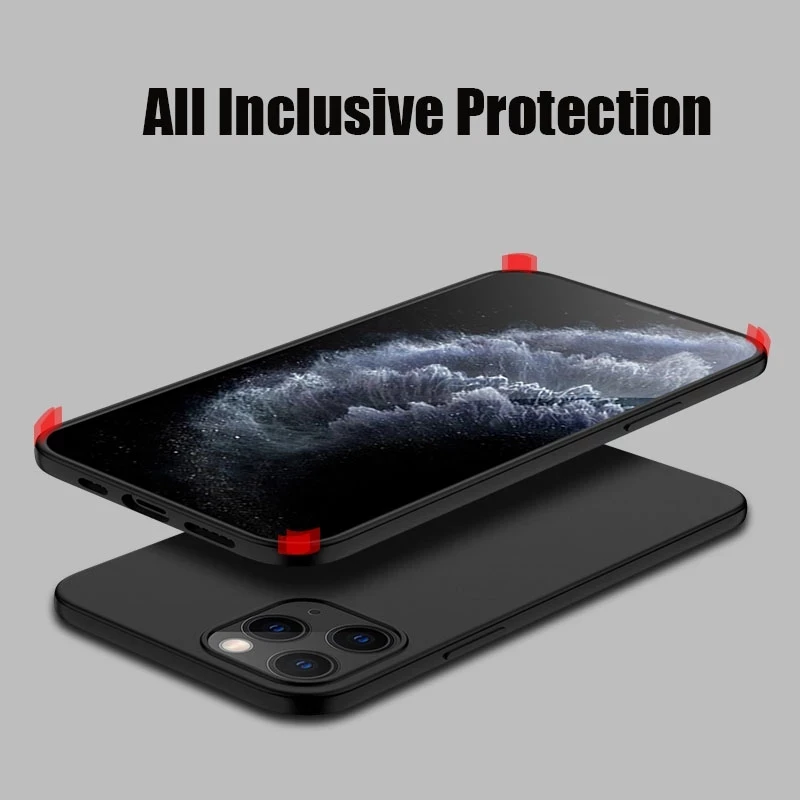 Тонкий чехол для телефона iPhone 13 12 11 14 15 Pro MAX XSMax XR X XS 6 6S 7 8 Plus SE /13MINI жесткий матовый
