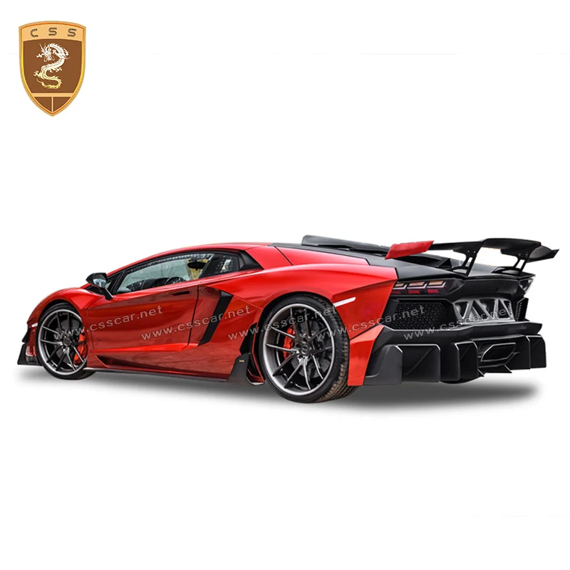 

For Lamboghini Aventador LP700 Fiberglass Front Bumper Upgrade DMC E-GT style FRP Front bumper lip CSSYL Auto Accessories 00369