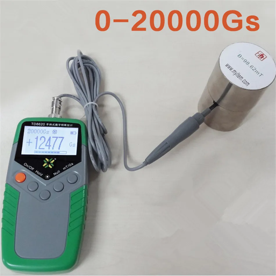 TD8620 Ручной цифровой Измеритель Гаусса с постоянным магнитом измеритель