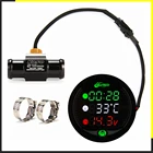 Счетчик температуры воды в мотоцикле для NMAX PCX XMAX 125, 250, 300, XJ6, CB650F, AEROX, адаптер температуры воды, часы работы двигателя