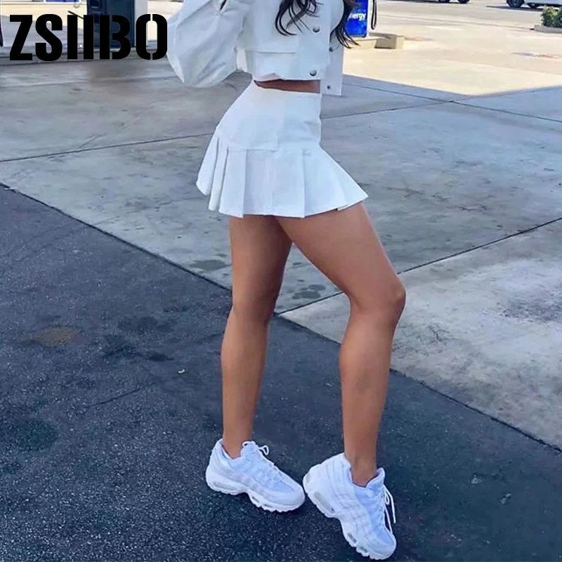 Фото Pleated High Waist Mini Skirt Women Sexy White Micro Ladies Korean Style Summer Miniskirt Y2k Egirl Hot accessory Женская одежда Pleated High Waist Mini Skirt Women Sexy White Micro Ladies Korean Style Summer Miniskirt Y2k Egirl Hot accessory Женская одежда