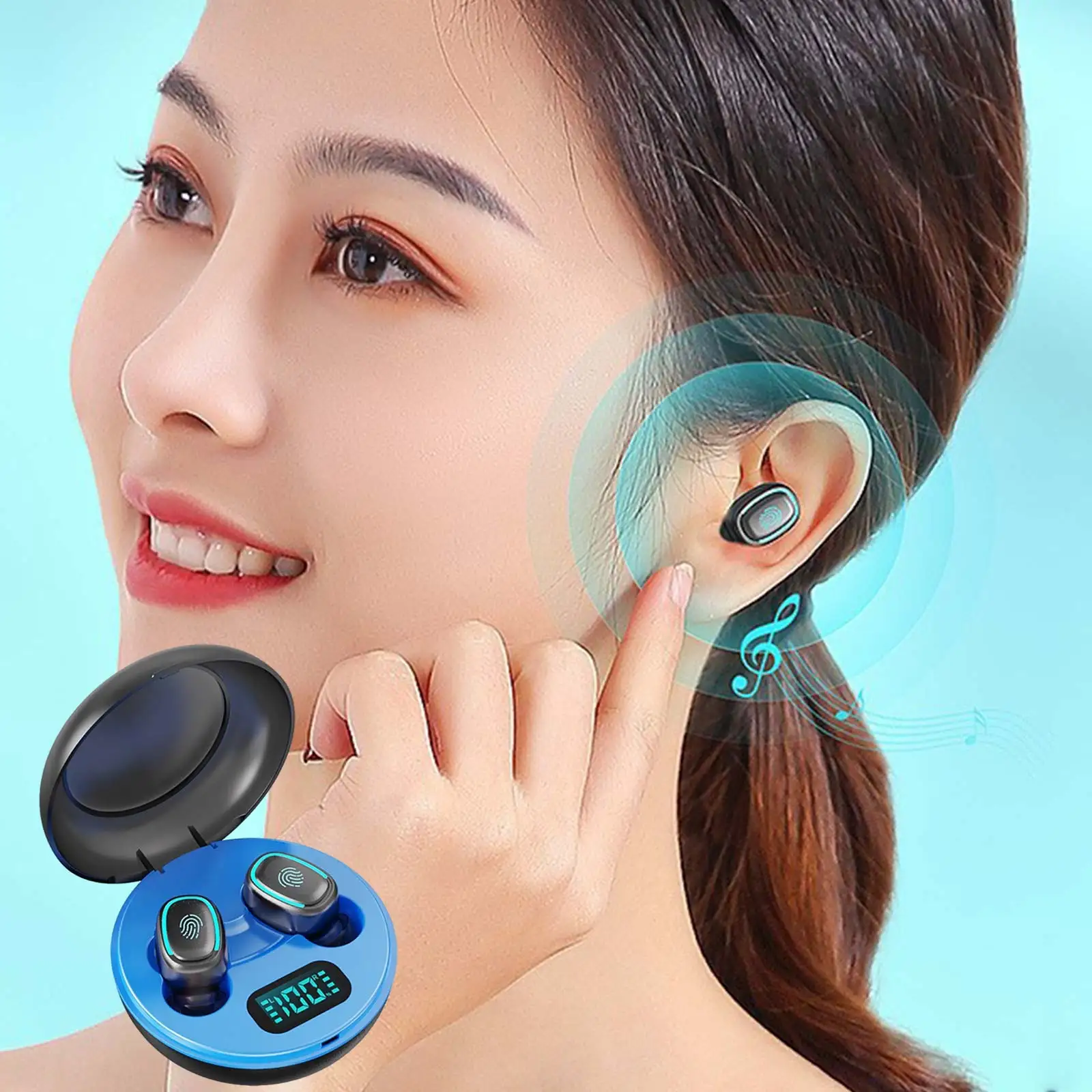 Bluetooth 5.0 Earbuds Wireless Earphones TWS Headphones Headset Noise Cancelling | Игрушки и хобби