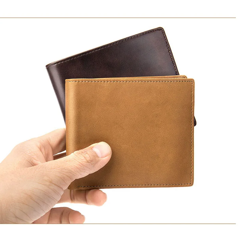 Luufan RFID кошелек из натуральной кожи женский и мужской для карт в три сложения
