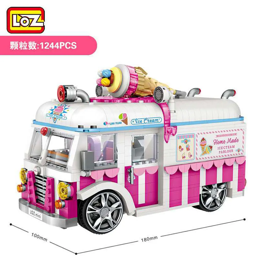 Конструктор LOZ Technic Mini автомобиль-хот-дог сборная детская развивающая игрушка