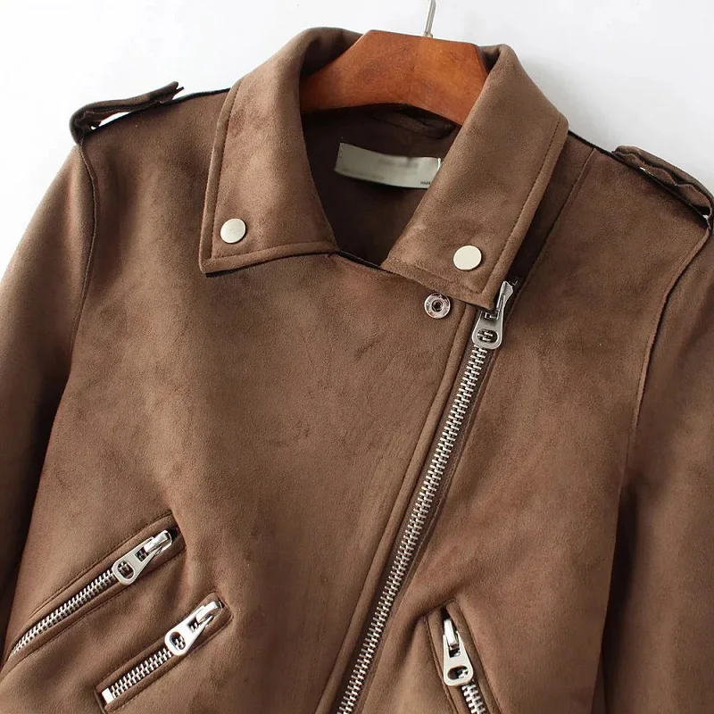 2019 Lika Rulla бренд S-XL Новинка Сезон весна Модные яркие Цвета замшевая куртка Женская