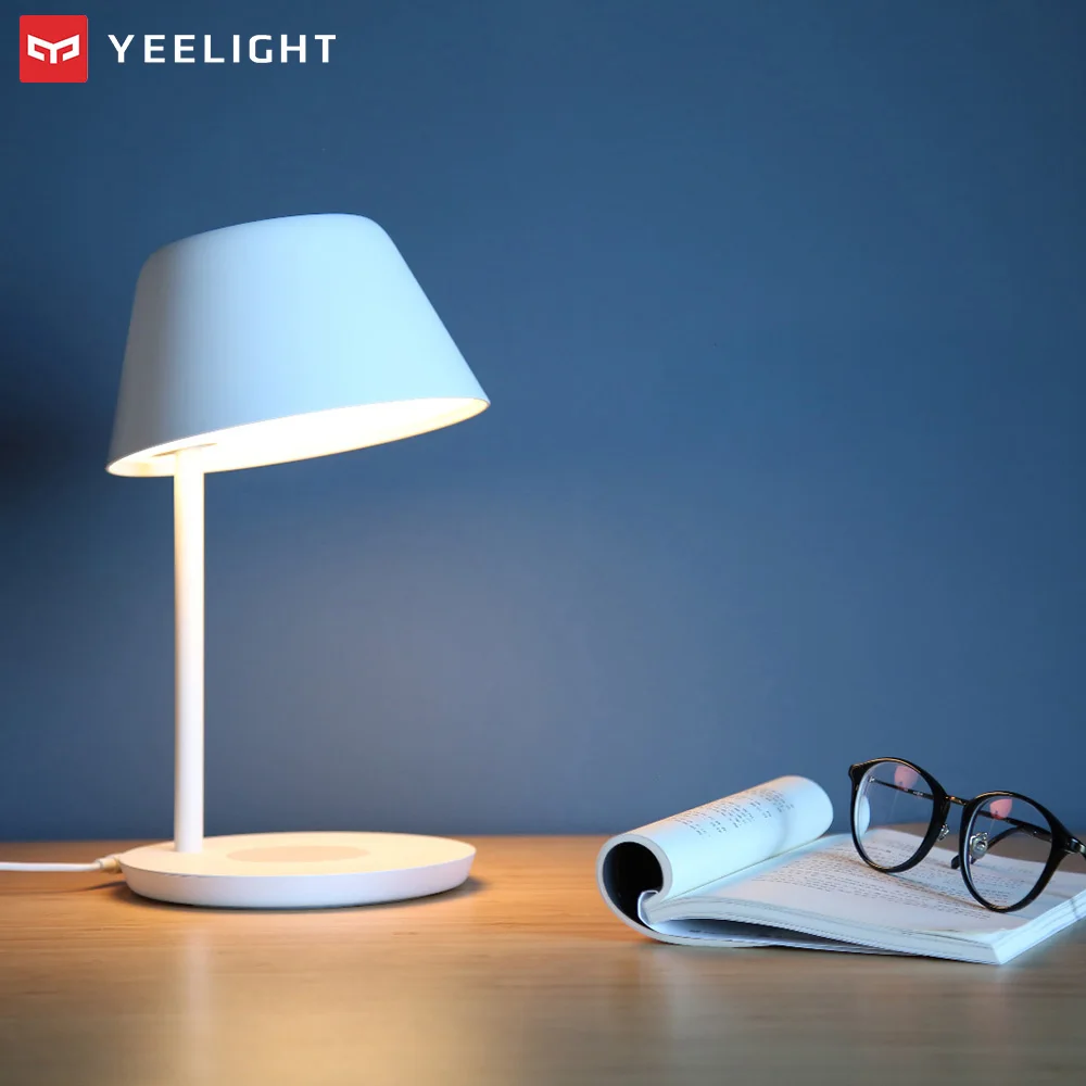 Yeelight YLCT03YL 10 Вт Светодиодный настольный светильник Pro App управление плавным затемнением Qi Беспроводная зарядка AC100-240 V новая лампа mijia
