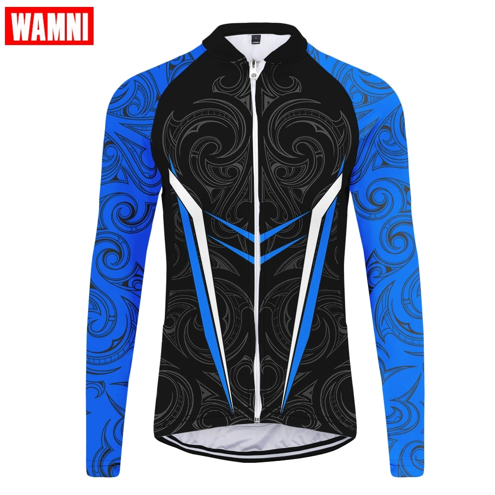WAMNI Fashion Women Cycling Jersey Patchwork Mountain Bike Dry Slim 3D Long Sleeve MBT Zipper Top blusas mujer de moda | Спорт и