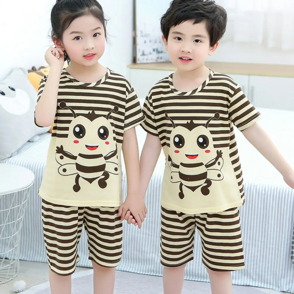 Baby Kids Pajamas Boys Cotton Clothes Pants Set Cartoon Sleepwear Kids Pajamas For Girls Toddler Baby Outfits Child Pyjama images - 6