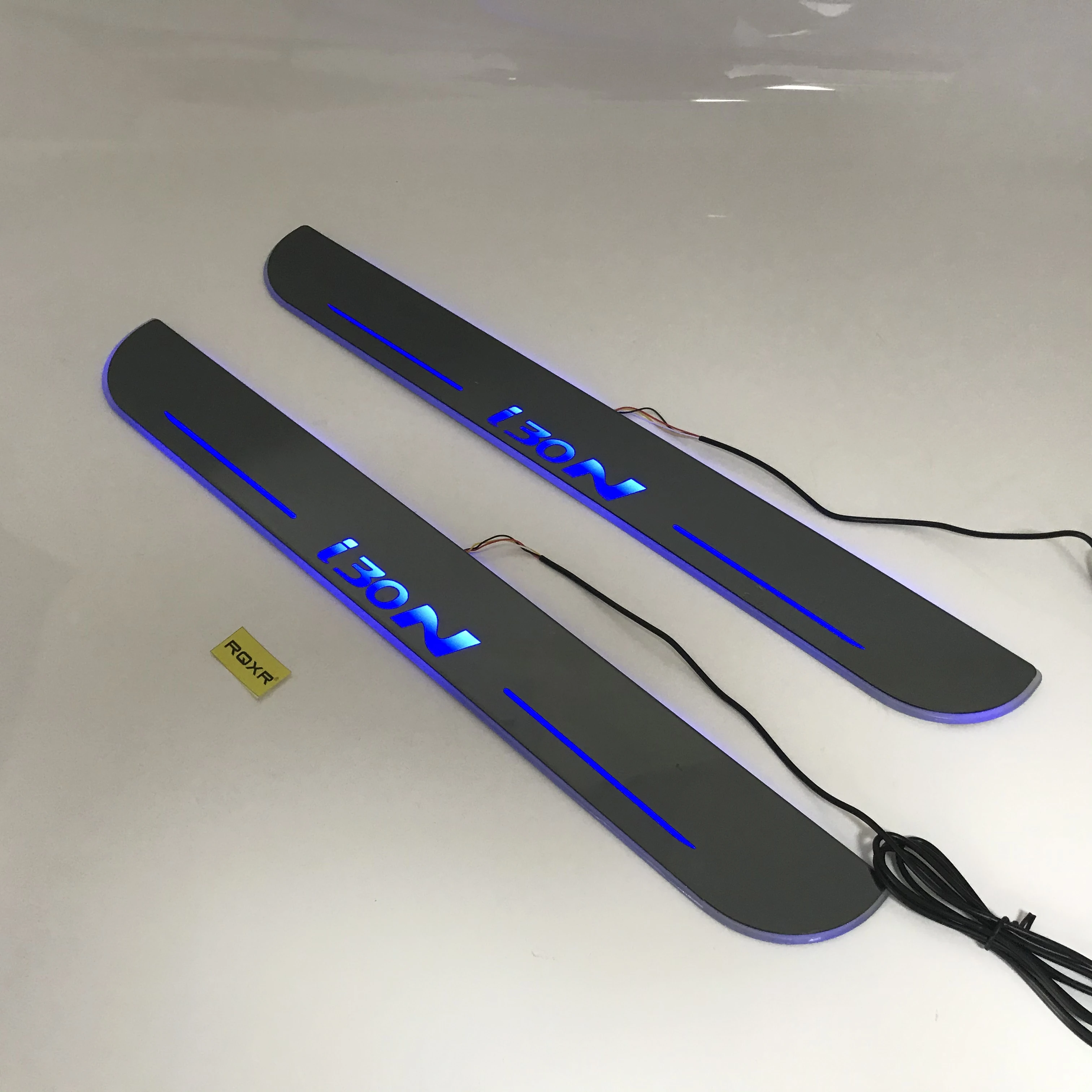 Osmrk led перемещение двери Накладка для Hyundai i30N динамический дверной порог пластина