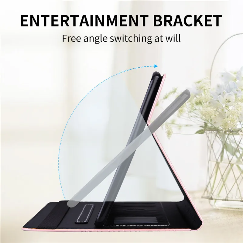 

Emboss Flower Leather Flip Case For Funda Huawei Matepad T10 Case Wallet Stand Tablet Coque For Huawei Matepad T10s T10 s Case