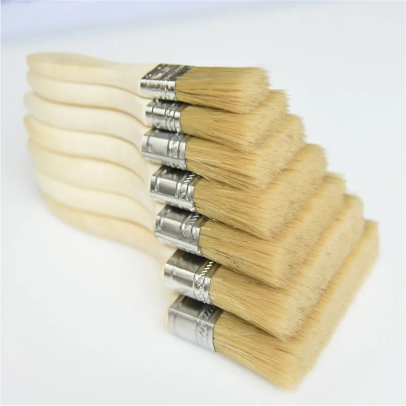 

Thickened BBQ Oil Brush Outdoor Skewers Gadget Wooden Handle Cake Bread Grease Tools Portable Home Barbeque Accessories Supplies