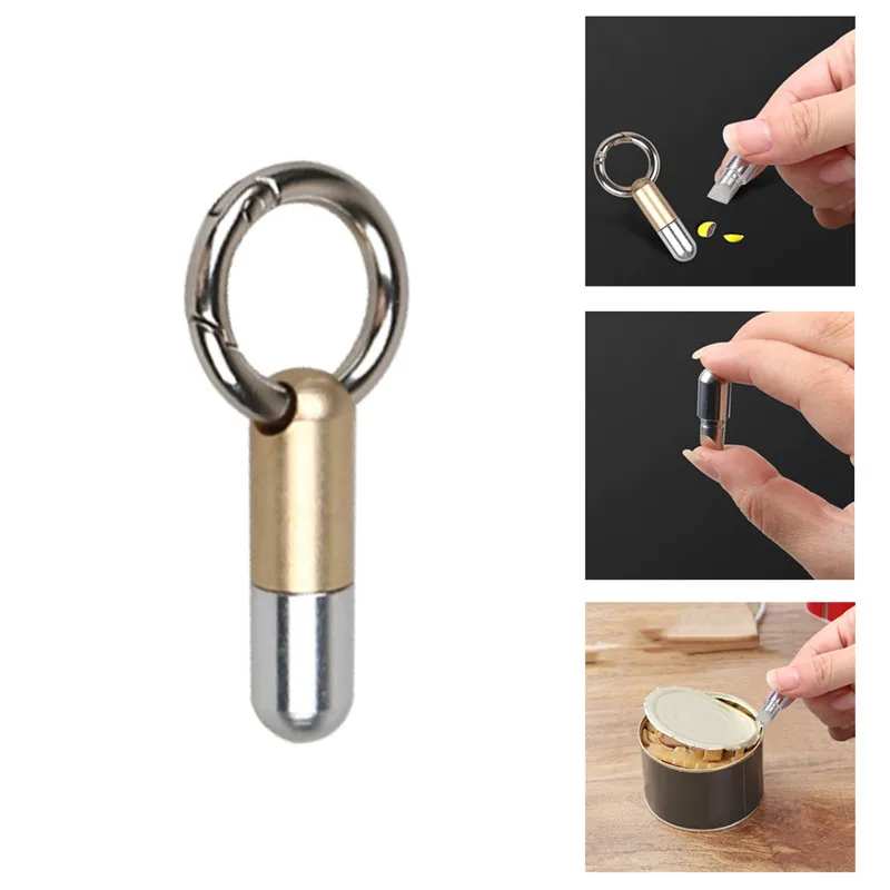 EDC маленький режущий инструмент мини брелок на молнии креативный складной нож