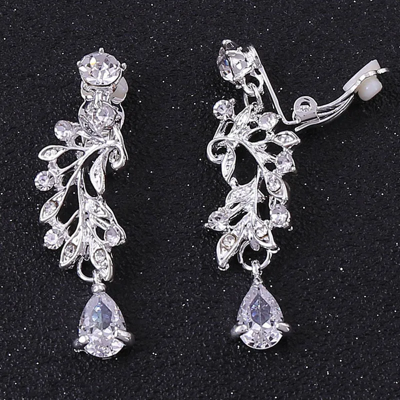 Свадебные серьги-гвоздики с кристаллами | Украшения и аксессуары