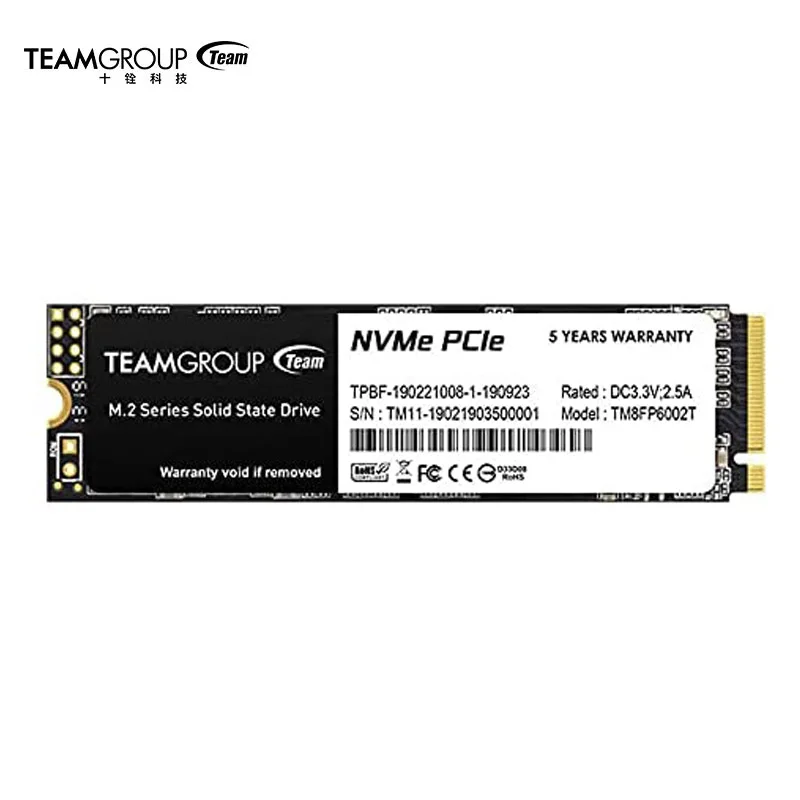 

TEAMGROUP MP33 Internal Solid State Drive 256GB 512GB 1TB NAND TLC NVMe 1.3 PCIe Gen3x4 M.2 2280 for Laptop Desktop SSD