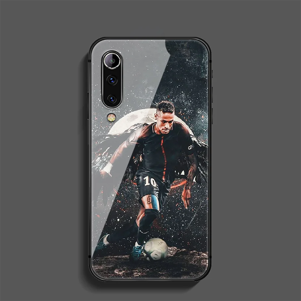 

Neymar 10 Football Phone Tempered Glass Case Cover For Xiaomi Mi Note A2 A3 8 9 3 9 9T 10 Max Pro Lite Ultra Cell 3D Painting