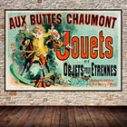 Винтажный декор для стен Aux-Aux Buttes Chaumont TV Show'AS SEEN ON Friends, Шелковый принт, плакат, домашний декор, подарок