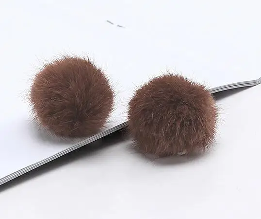 10 шт. 3 см Diy босоножки с помпонами; с помпонами из меха и помпонами для колец, сувенир, брелок, брелок ювелирные серьги пушистый помпон Diy ремесла домашнего декора аксессуары Материал - Цвет: 6