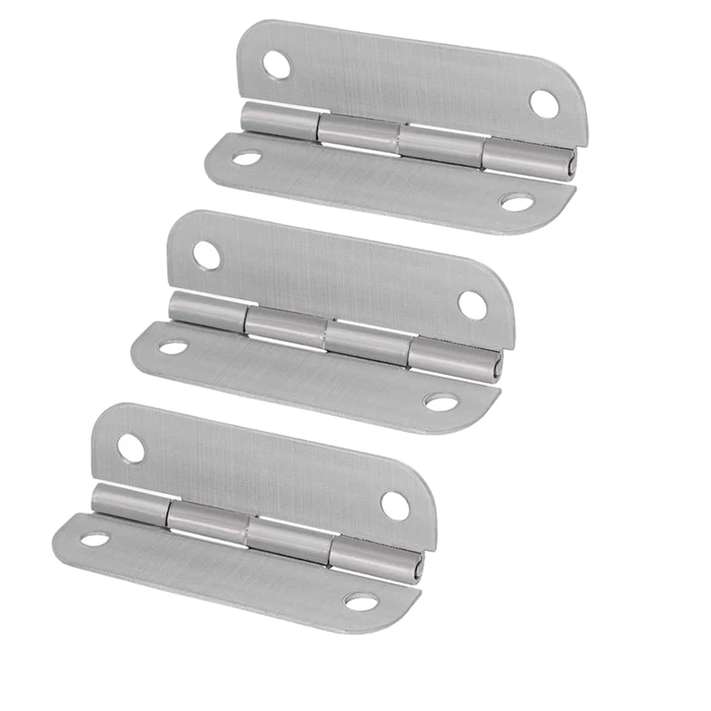 3 Pack Cooler Stainless Steel Hinges for Ice Chests, Cooler Stainless Steel Hinges Replacement Set with Screws