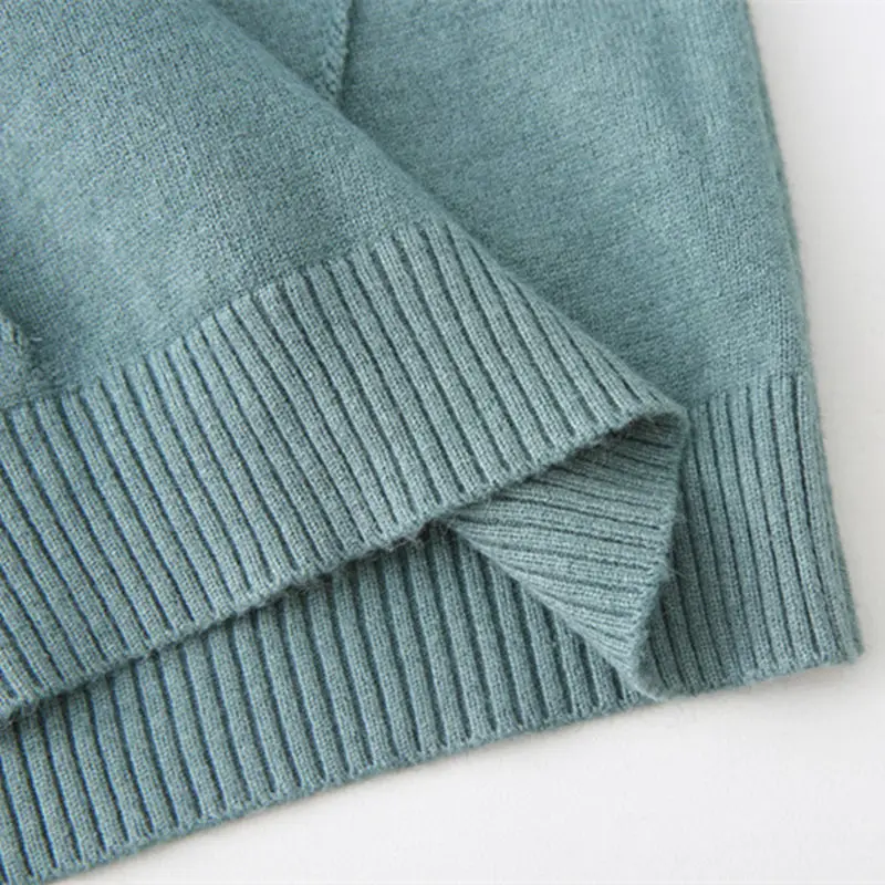 Детский свитер осень/зима 2019 однотонный хлопковый детский вязаный пуловер для