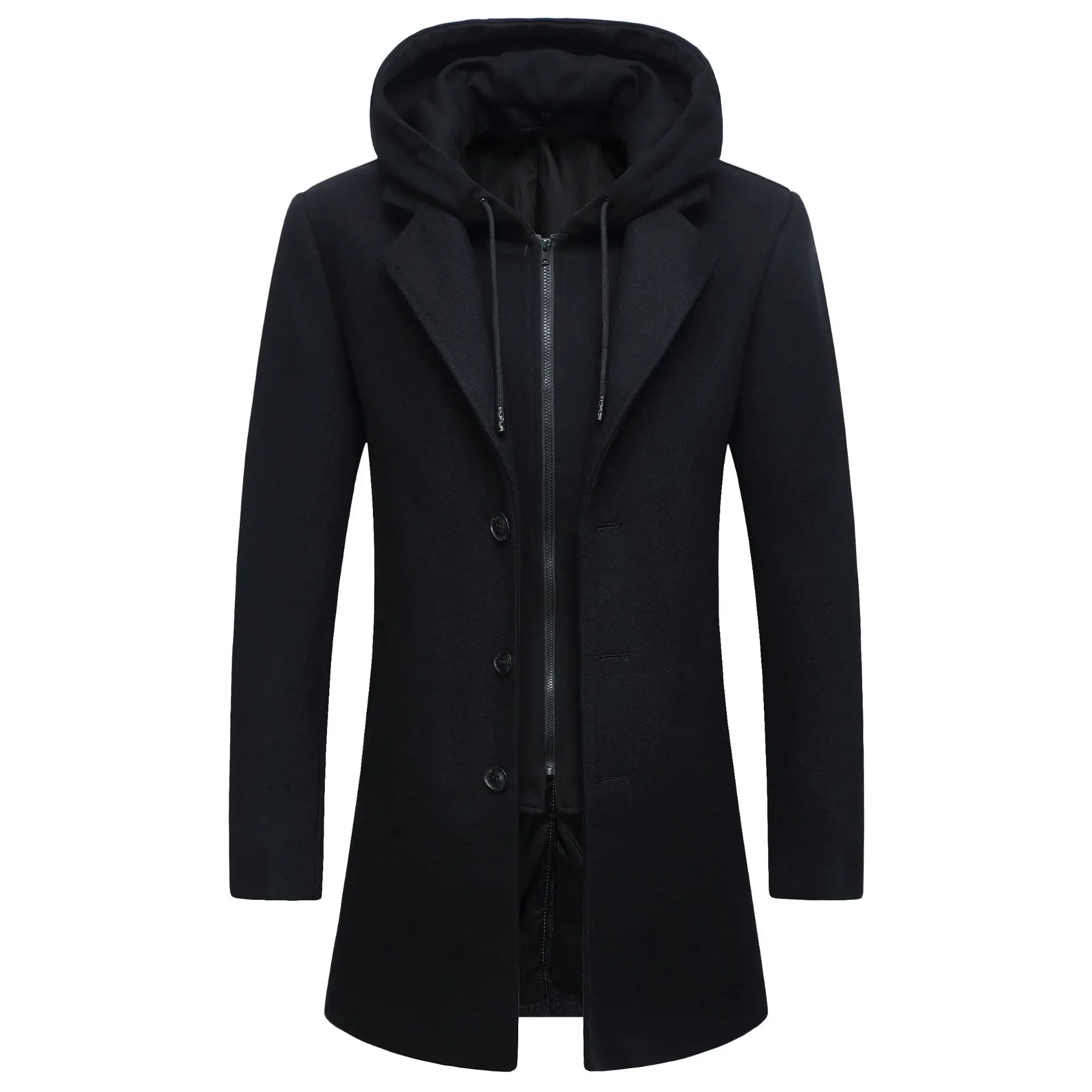 2021 Winter New Good Quality Hooded Cappotto Uomo Elegante