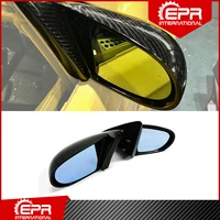 for honda 99 00 ek civic 3door carbon fiber 2pcs rear view mirror replacement rearview mirrors trim bodykits