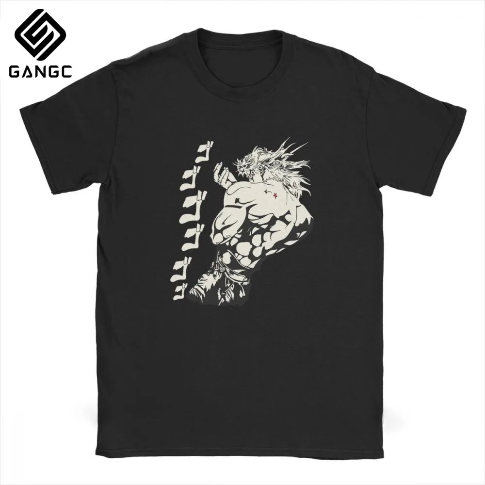 Летние хлопковые футболки с круглым вырезом Джоджо бицзе приключения Звездная