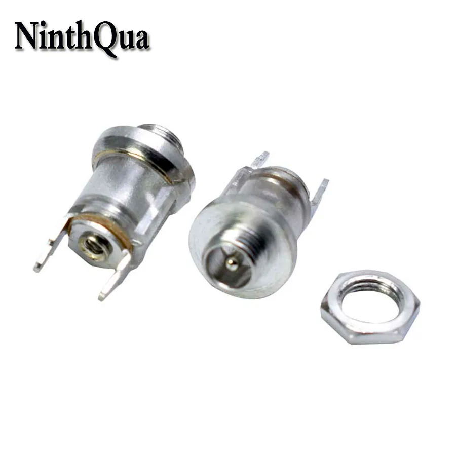 

1/2/5pcs 3.5*1.35mm DC Power Female Socket 3.5x1.35mm Transparent Threaded Charging Connector