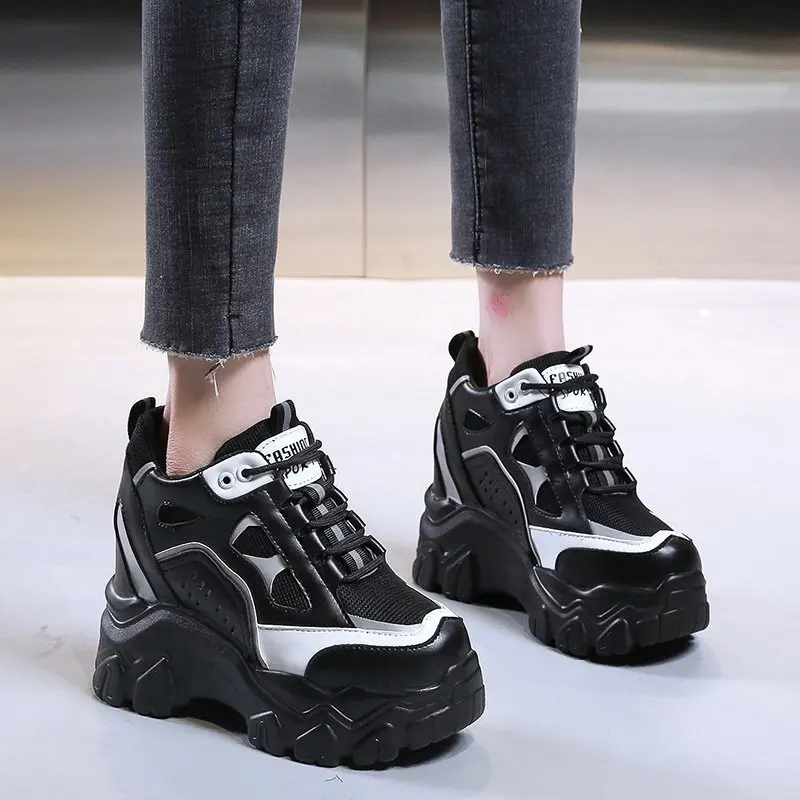 

Women Chunky Sneakers Fashion Platform Sneakers Ladies Wedges Casual Shoes for Woman Mesh Sports Dad Shoes