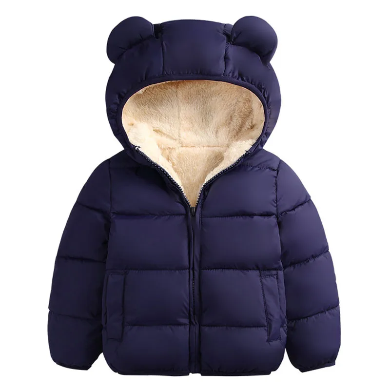 Christmas Warm Winter Baby Girls Boys Fleece Coat Children Clothing Thick Jacket For Girls Coat 1 2 4 6 Years Boys Clothes