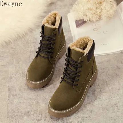 Новинка 2019 Ботинки Martin на шнуровке зимние ботинки платформе с бархатной