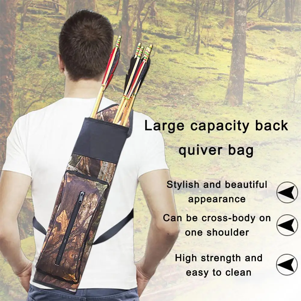 

Unisex Outdoor Competitive Archery Bow Quiver Both Can Large Shoulder Wear-resistant Capacity Bag M1t9