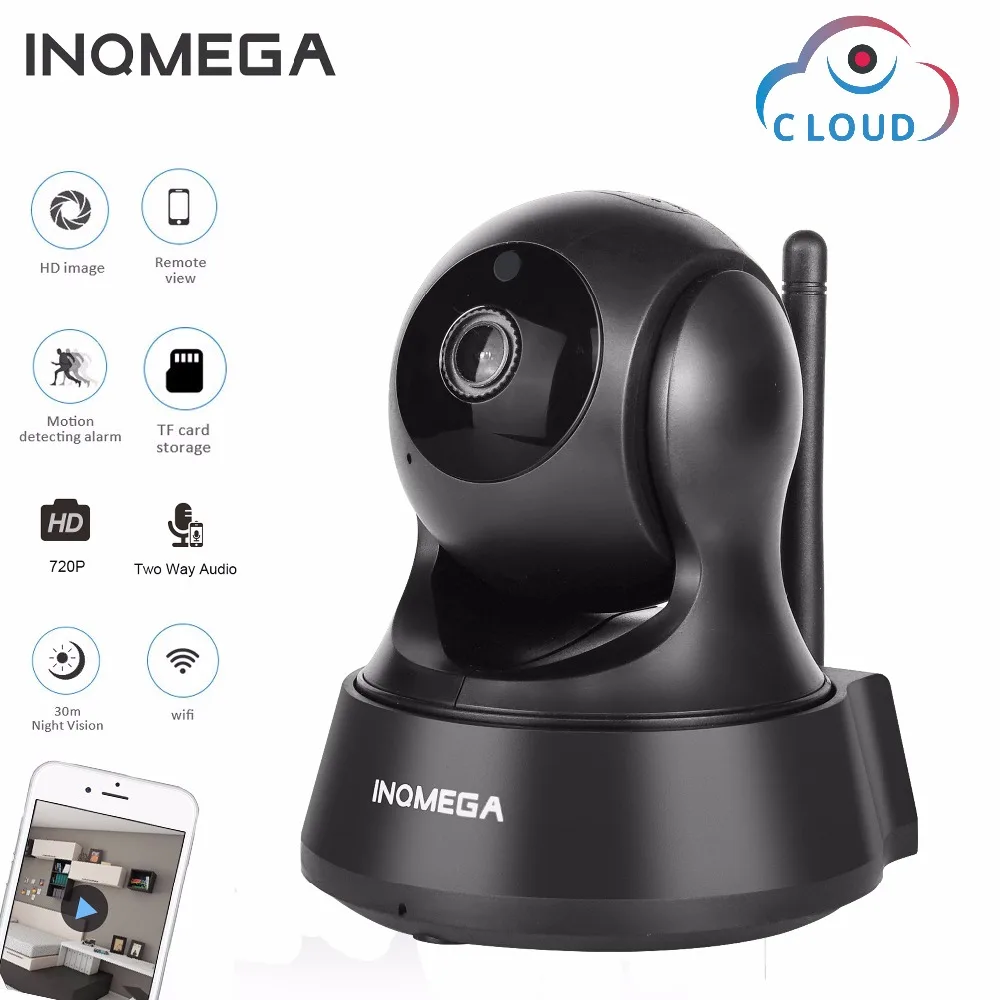 IP-камера INQMEGA 720P с облачным хранилищем для домашней безопасности беспроводная