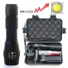 Фонарик Litwod Z25A100 Cree XM-L2 U3, СВЕТОДИОДНЫЙ Алюминиевый Водонепроницаемый Переносной Фонарь с зумом для кемпинга и охоты, 6000 люмен